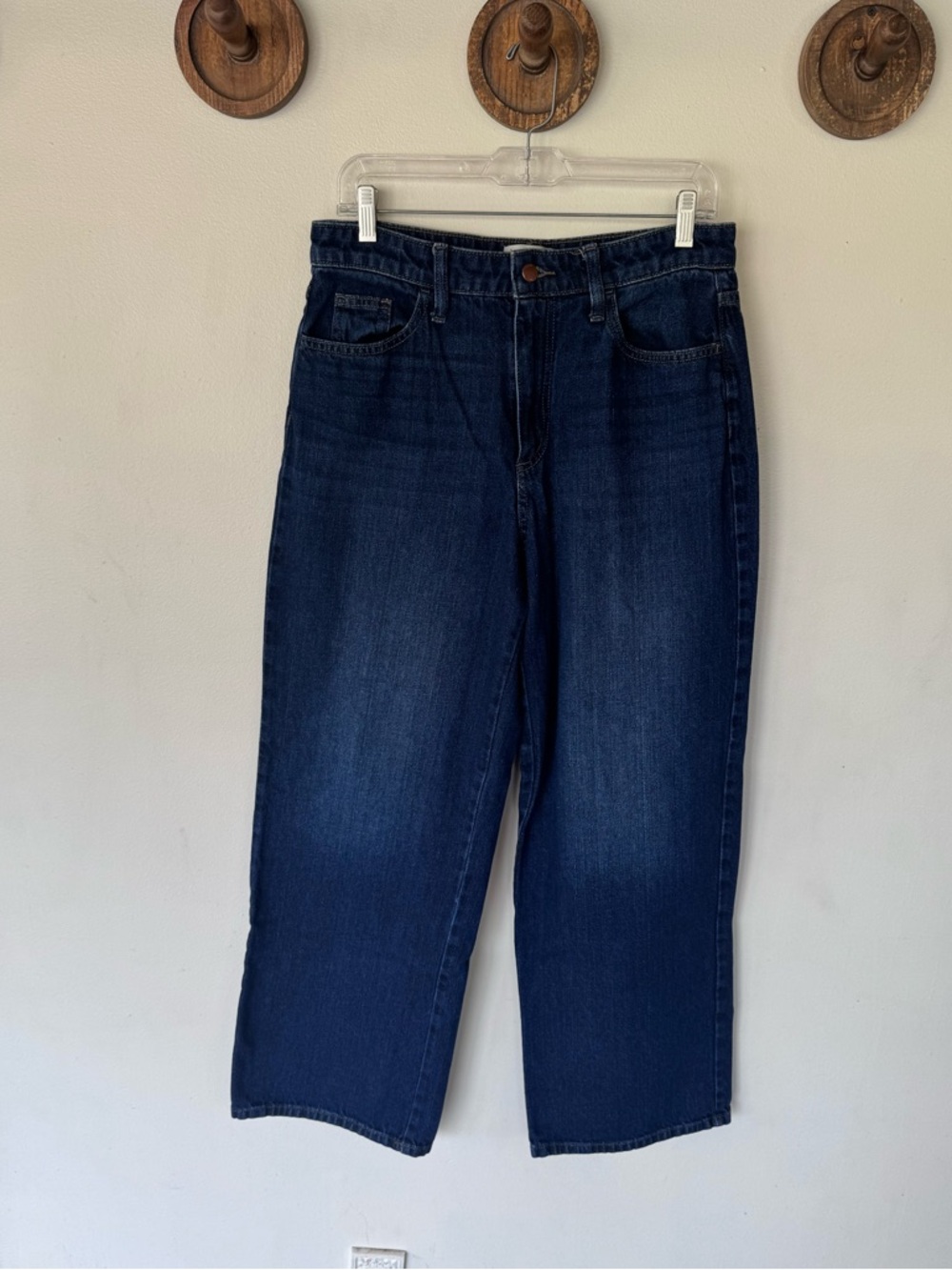 Universal Thread Women's Dark Blue Relaxed Wide-Leg Jeans size 8